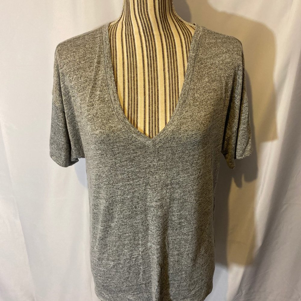 A New Day Basic Gray Short Sleeve T-Shirt SZ L - Picture 4 of 8